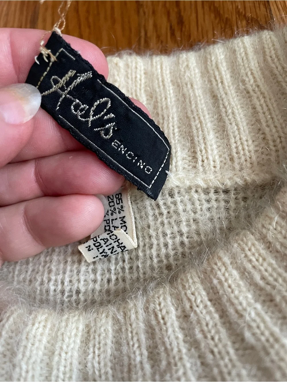 Vintage Hal’s Colorblock mohair wool Crewneck Sweater